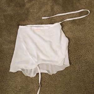 White ballet skirt